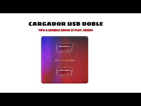 🥇 Cargador doble de USB Simon 27 al mejor precio con envío rápido - laObra