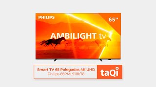 Smart TV Philips 65 Polegadas 4K UHD 65PML9118/78 | taQi