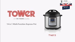 Tower Pro t16008 One Pot Express 14-in-1 Electric Pressure Cooker W