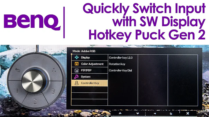Creative ways to customize BenQ SW HotkeyPuck Gen 2 to quickly switch input sources & color modes!