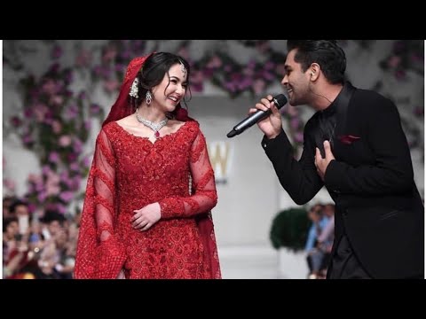 Asim Azhar Sing a Song for Hania Amir At Ramp Walk in FWP Karachi 2019 ||new couple hania and amir