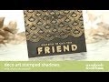 Art Deco Stamped Shadows using Simon Says Stamp