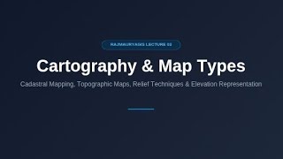 UGC NET Geography Preparation | Lecture 03: Cartography, Topo Maps & MCQs | RajMauryaGIS