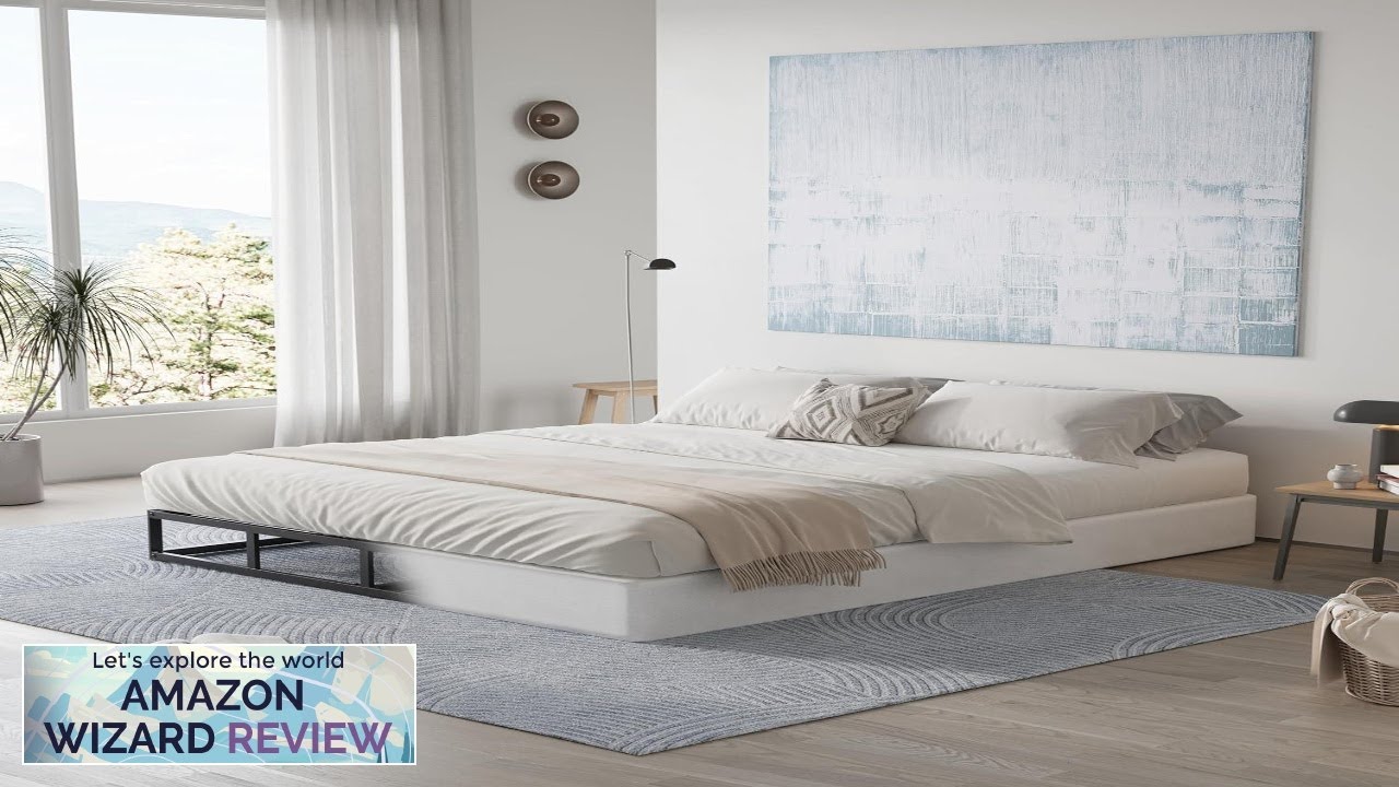 Queen Box Spring 5 Inch High Profile Strong Metal Frame Mattress Foundation Review