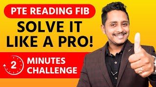 PTE Reading Fill in the Blanks - 2 Minutes Challenge - Solove Like an Expert | Skills PTE Academic