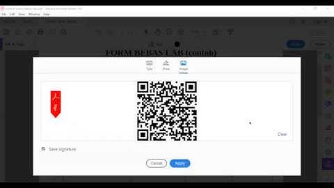 Tanda tangan elektronik dan QR code pada dokumen