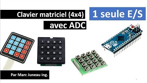 Clavier matriciel 4x4 sur une seule E/S (ADC)