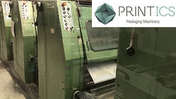 VIDEO PRINTICS U34730918 MULLER MARTINI PROGRESS 520 5 COLOR CONTINUOUS FORMS PRINTER