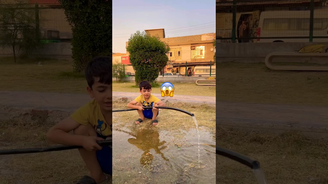 مجودي غرق الحديقه بالمي 😱💧