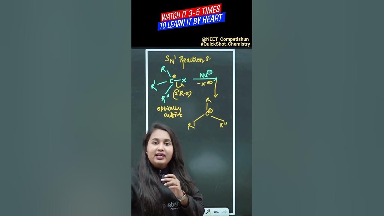 HOW DOES THE SN1 REACTION OCCUR ??? QuickShot Chemistry 
