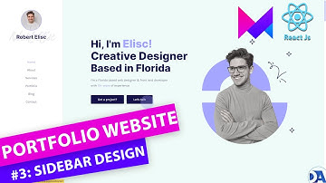 Building a Stunning Portfolio Page with React.js and Framer Motion :: Part-3 :: Sidebar Design