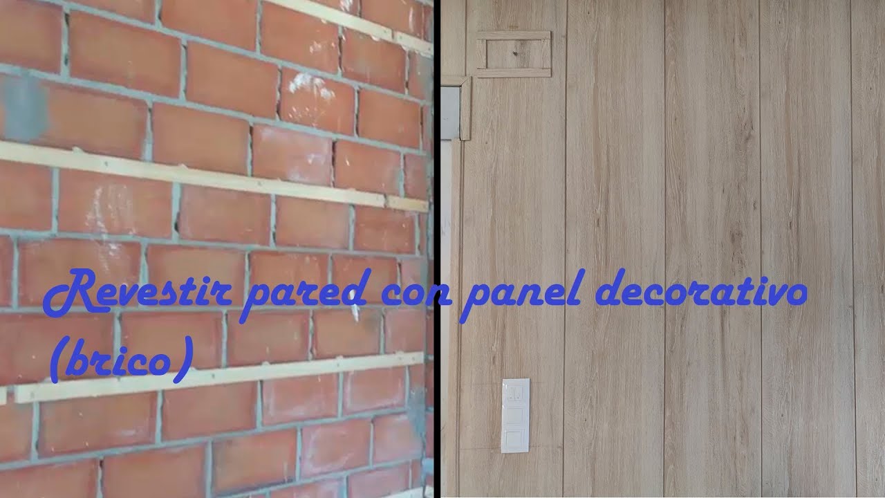 Revestir pared con panel decorativo (friso) con herramientas de manitas de  las de casa. - YouTube