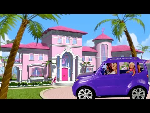 Barbie Family 24 Hours Overnight in Supermarket, Pool , Box, Pink Bathroom!