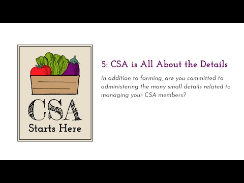 CSA Starts Here: CSA is All About the Details