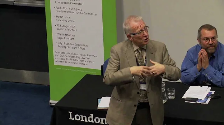 Visiting Professor Max Weaver speaks about the Law...