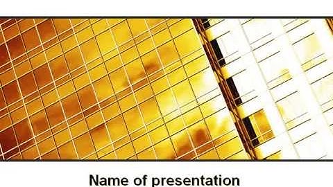 Yellow Skyscraper PowerPoint Template by PoweredTemplate.com