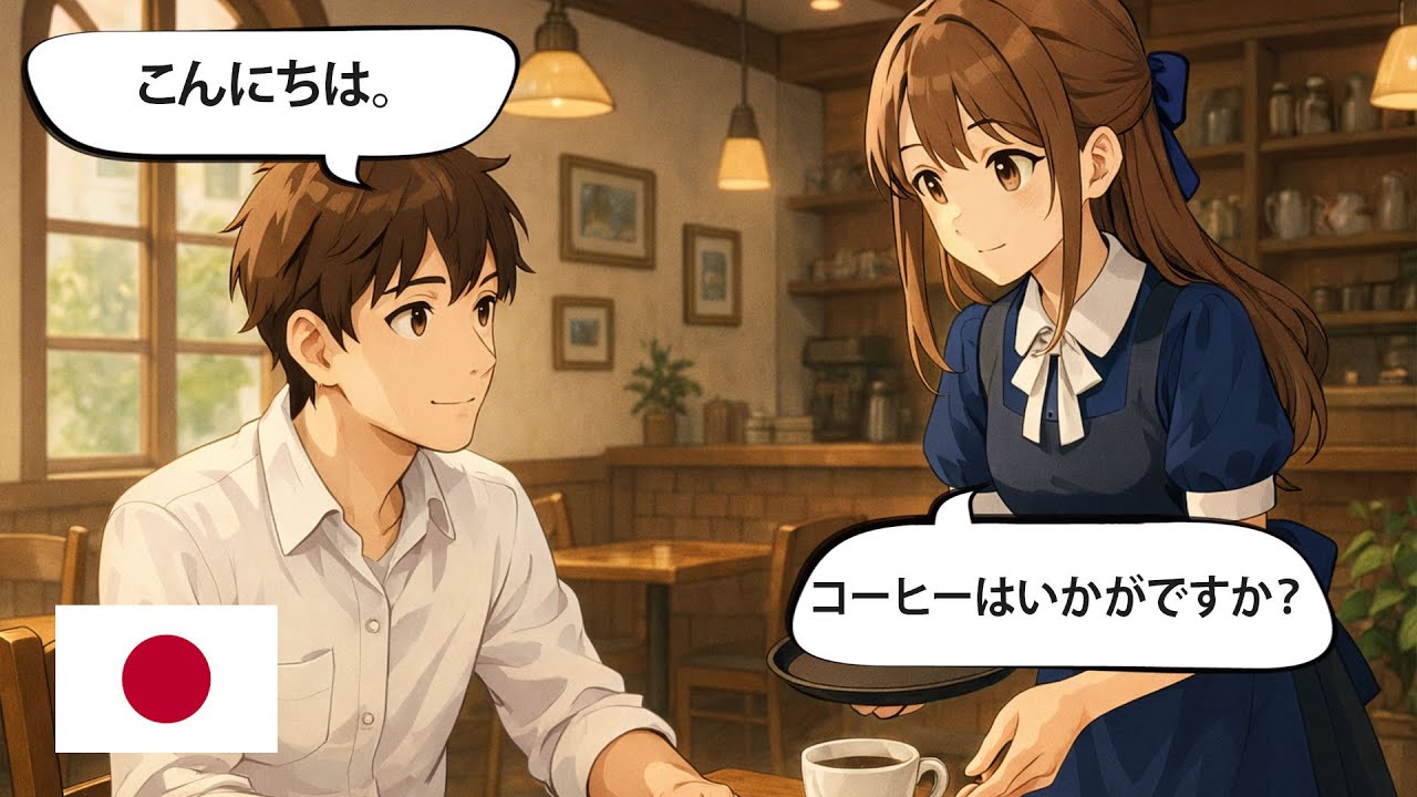 10 коротких японских диалогов для начинающих | Изучение разговорного японского языка (A1–A2):