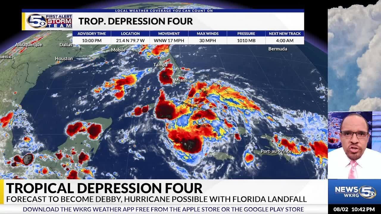Tropical Depression FOUR forms, Approaching Hurricane Intensity by ...