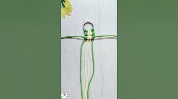 Make Your Own Macrame Keychain ✨ #diy #keychain #macrame