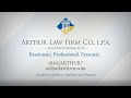What Personal Attention Means at Arthur Law Firm At Arthur Law Firm, every client is always met with personal attention and respect for the individuality of their case. Here our attorneys explain how they do this in their own words.