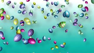 Free Easter Background   Falling Easter Eggs