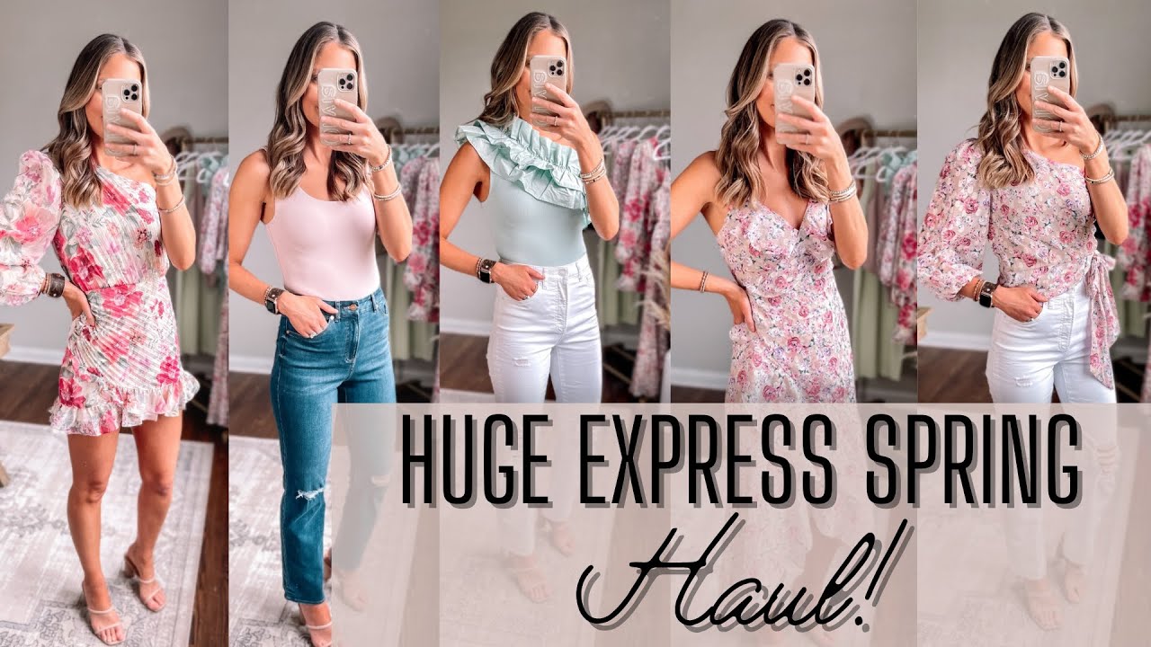 Express Spring Dresses HUGE Express Spring Haul | Spring dresses, tops and jeans - YouTube