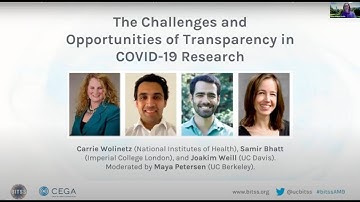 The Challenges and Opportunities of Transparency in COVID-19 Research | 2021 BITSS Annual Meeting