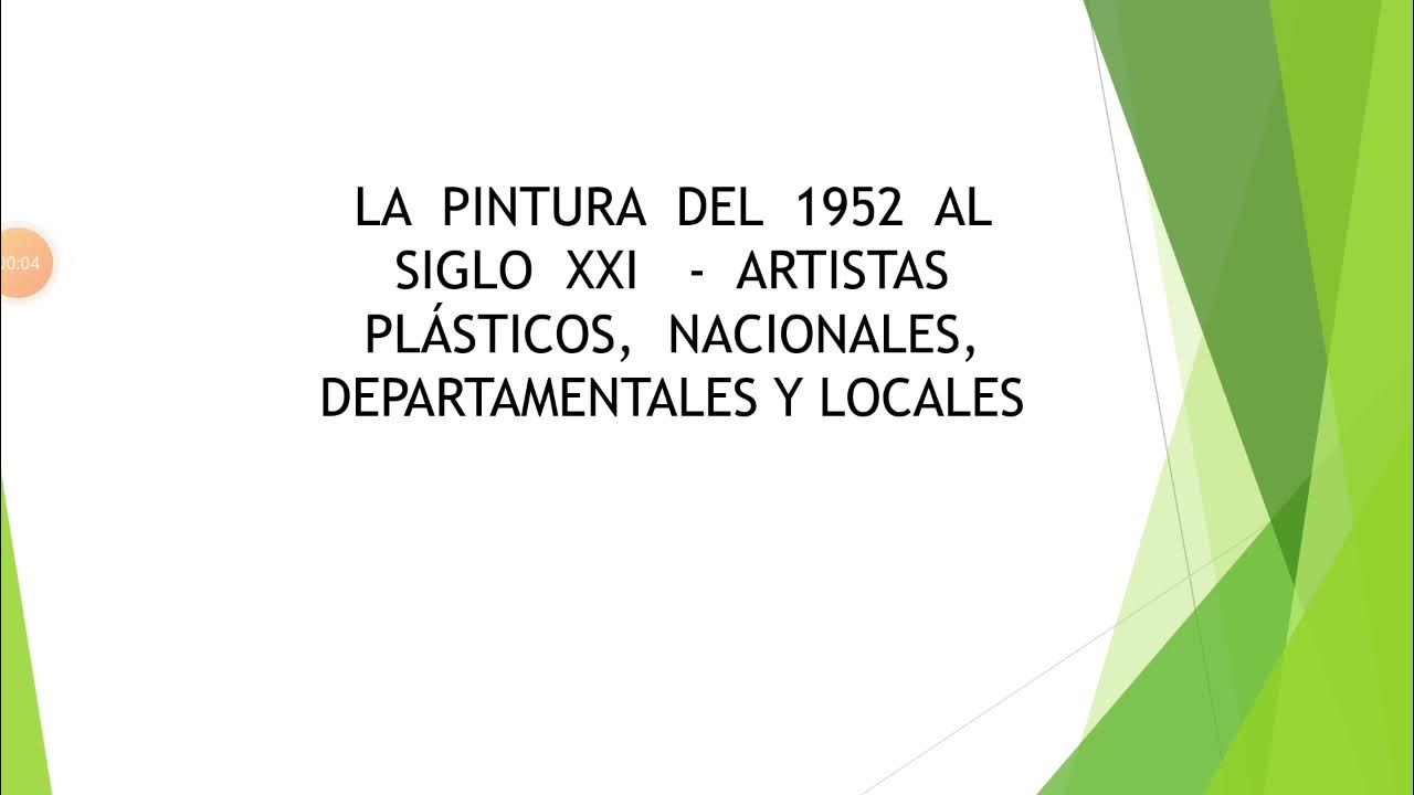 PINTURA BOLIVIANA 1952 SIGLO XXI YouTube