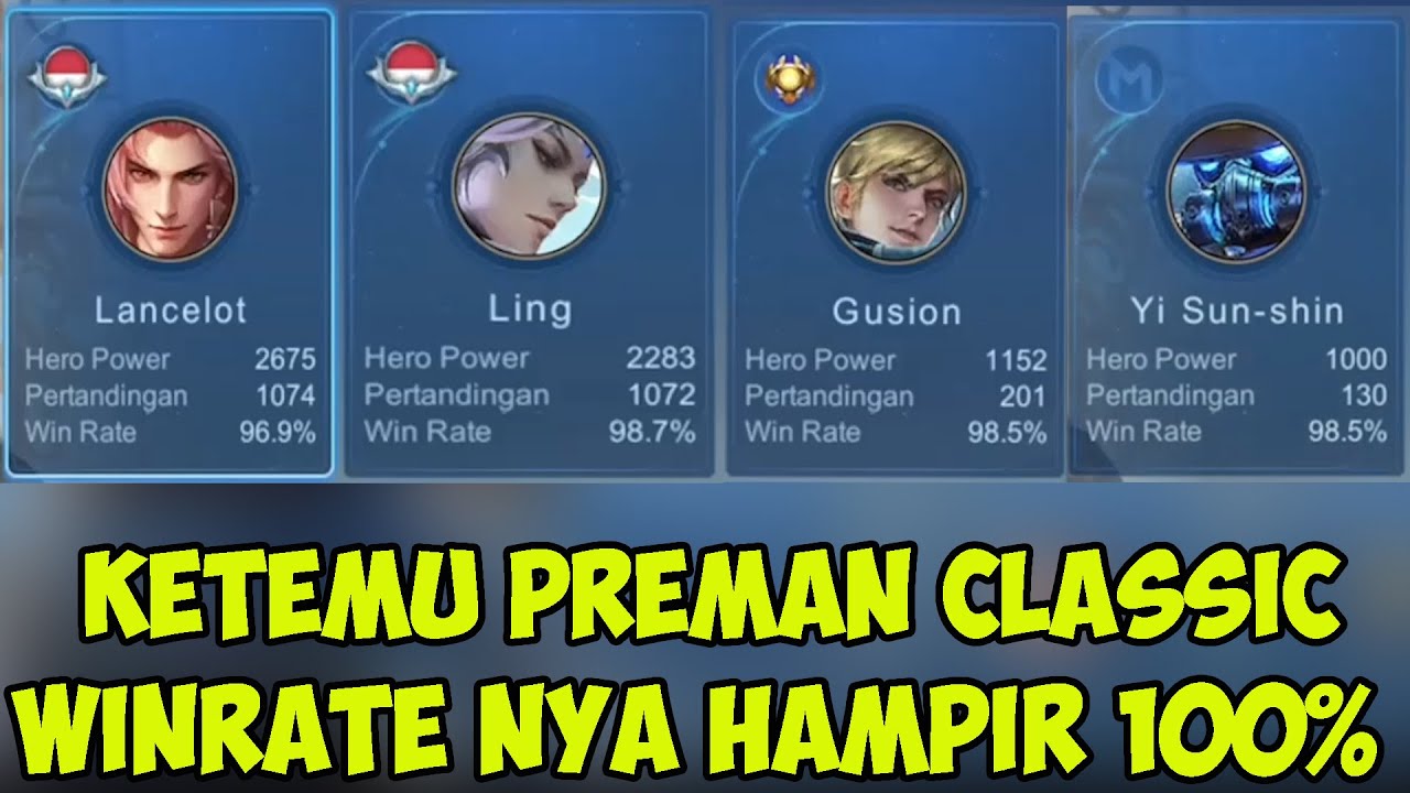 ALDOUS MELAWAN PREMAN CLASSIC WR HERO HAMPIR 100% - TOP GLOBAL ALDOUS INDONESIA MOBILE LEGENDS