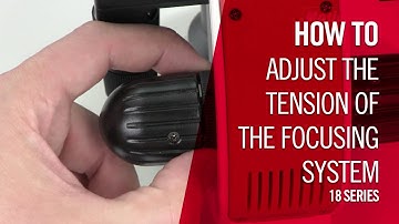 How to adjust the tension of the focusing system (allen key). E.g. 1802 LED | by Motic Europe