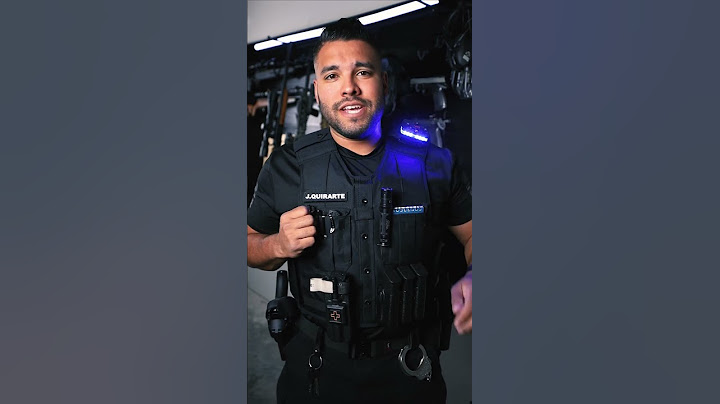 Where A Police Officer Keeps His Taser!