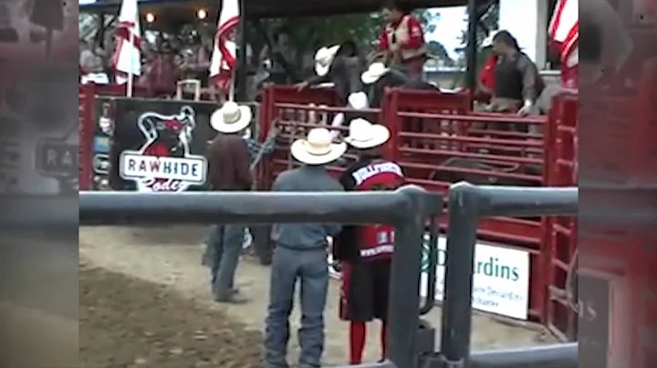 Cowgirl Bull Rider Stephanie Boland's first bull