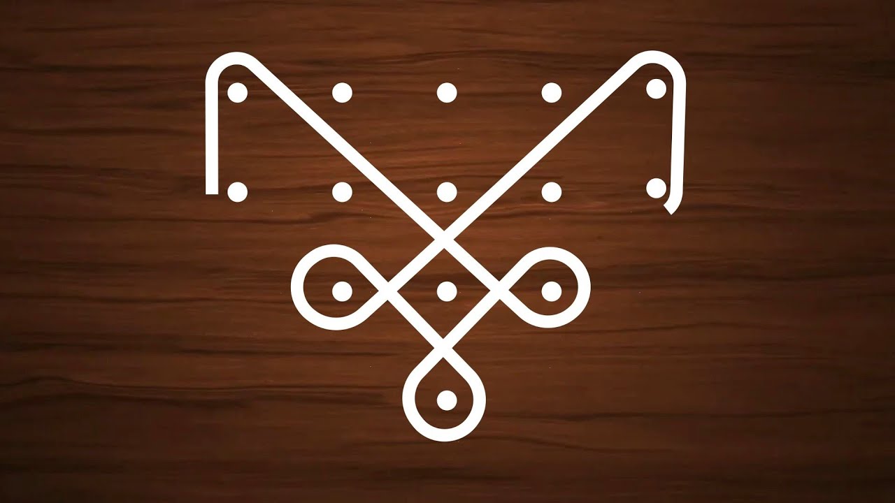 Simple & beautiful rangoli designs | 5 to 1 dots rangoli | new rangoli 