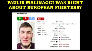 ARSLAN YALLYEV IS ANOTHER EUROPEAN FIGHTER ON THE RISE.