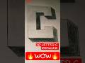 Easy 3D Letter C Drawing ✏️ | Step by Step 3D Art Tutorial 🔥 #shorts