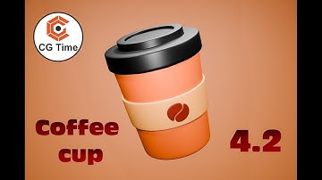 Coffee cup Blender  3D Modeling video [ Timelapse ]