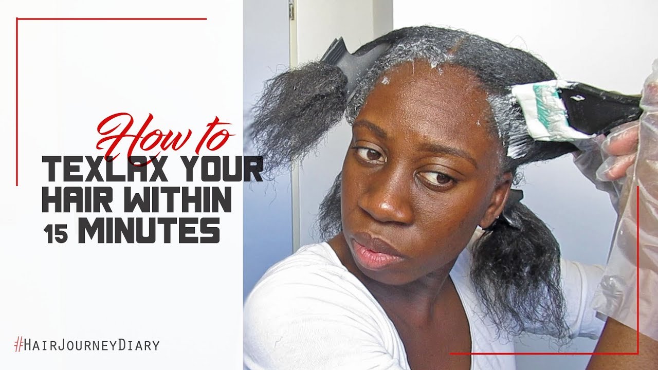 How I texlax my hair under 30 minutes | EEMSDIARY - YouTube