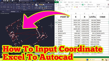 Excel To Autocad Input The Coordinate || Excel Se Autocad Par Coordinate Ko Kaise Lekar Ate hai