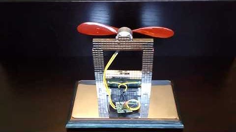 My BuckyCUBES Solar Powered Desktop Fan