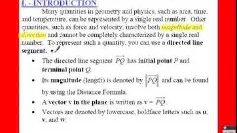 PC: 6.3 Notes: Example 1 - Equivalent Directed Line Segments