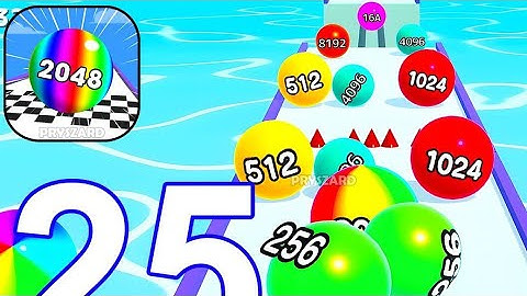 Ball Run 2048 - Gameplay Walkthrough Part 1 Tutorial Levels 1-1000 (iOS, Android