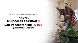 Mazmur Tanggapan Minggu Prapaskah II (Versi Untuk Latihan) - 13 Maret 2022 | Tahun C