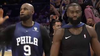 LeBron James and Jaylen Brown COOK in 76ers scrimmage - Full Highlights