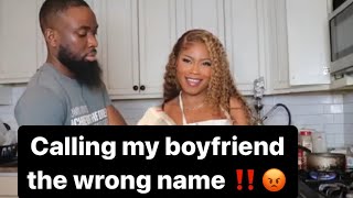 CALLING MY BOYFRIEND ANOTHER MANS NAME PRANK! **he left **  PRANK GONE EXTREMELLY WRONG -PARIS FENTY