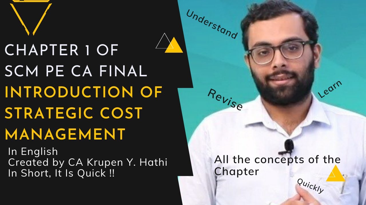 Introduction of Strategic Cost Management | Chapter 1 Revision | CA ...