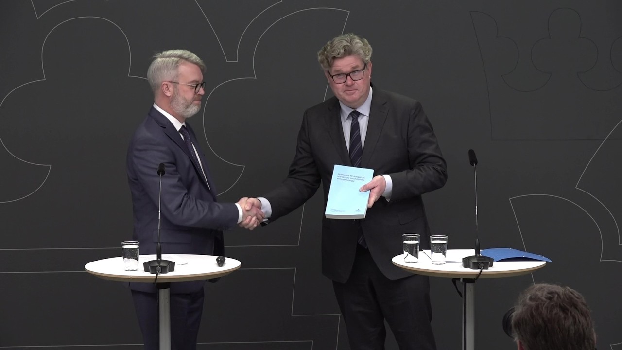 Pressträff: överlämning av utredning om straffansvar för deltagande i kriminella sammanslutningar
