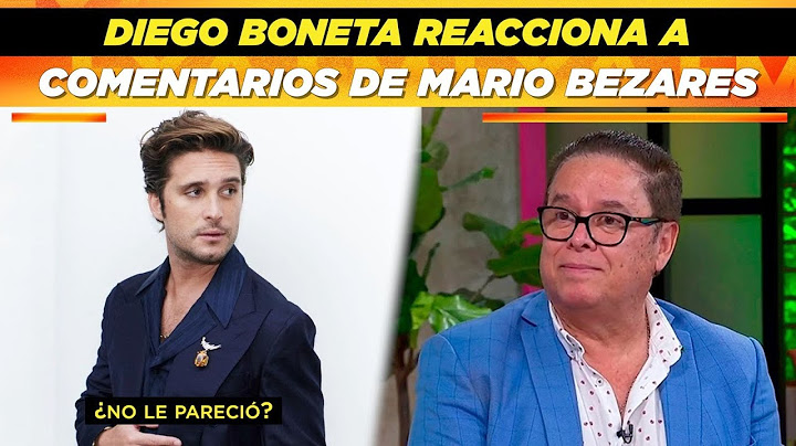 Diego Boneta reacciona a comentarios de Mario Bezares 😱