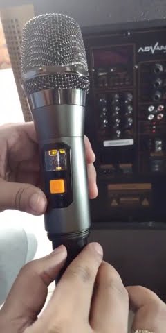 Cara Conect Mic Wireless Speaker KK-1400 Advance,Karena Freq bergeser