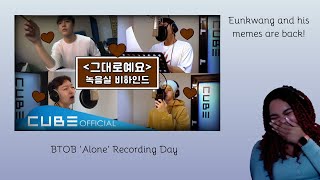 Eunkwang and his memes are back!| BTOB 'Alone' Recording Day