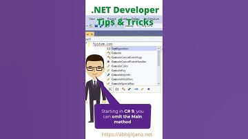 C# 9 Tips & Tricks | .NET Developers Tips & Tricks | No Main() #shorts